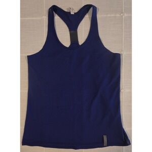 Under Armour HeatGear Run Tank Top Purple Racerback Semi-Fitted Small